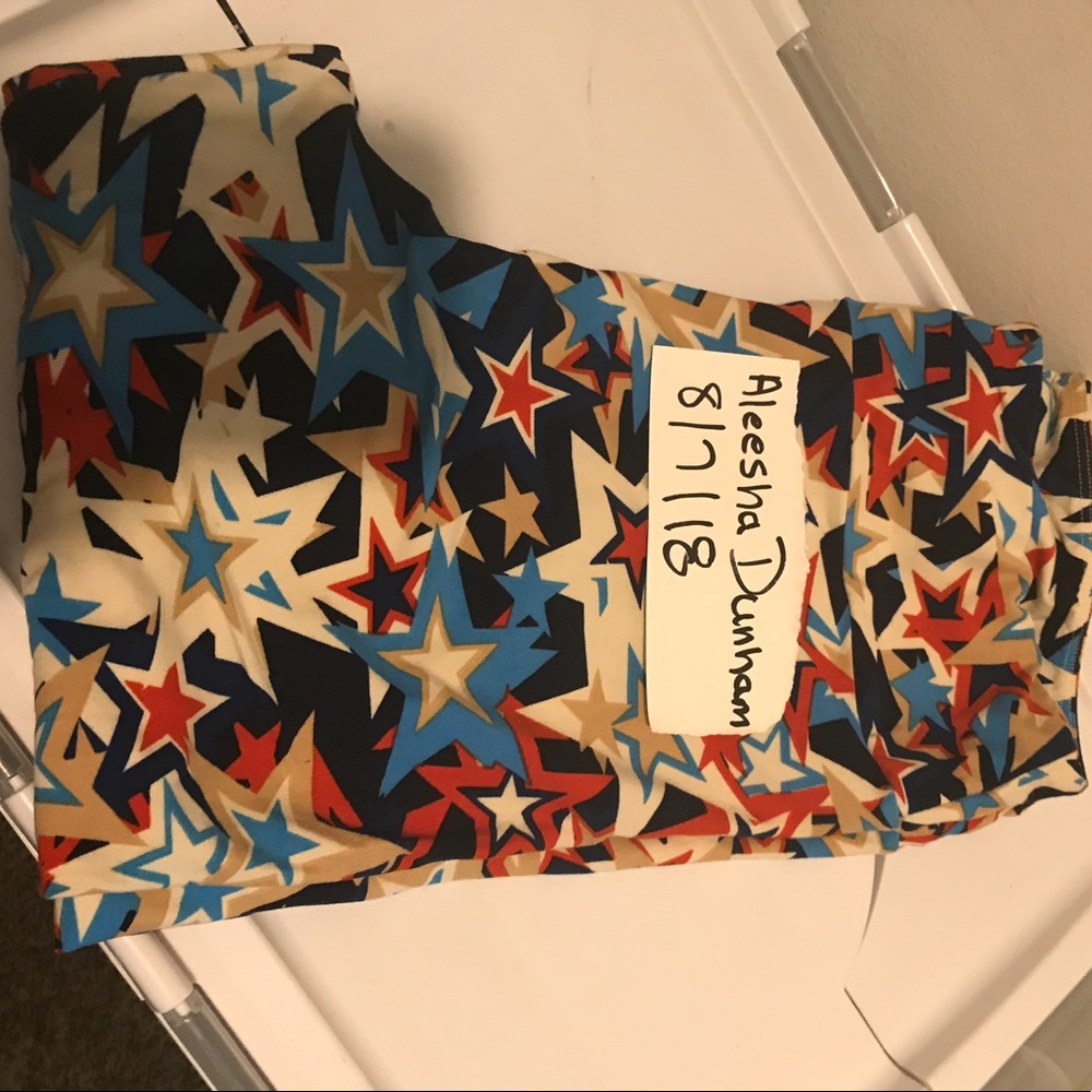 LulaRoe TC Americana Leggings